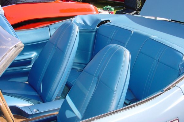 Classic Car Interior Blue Plymouth